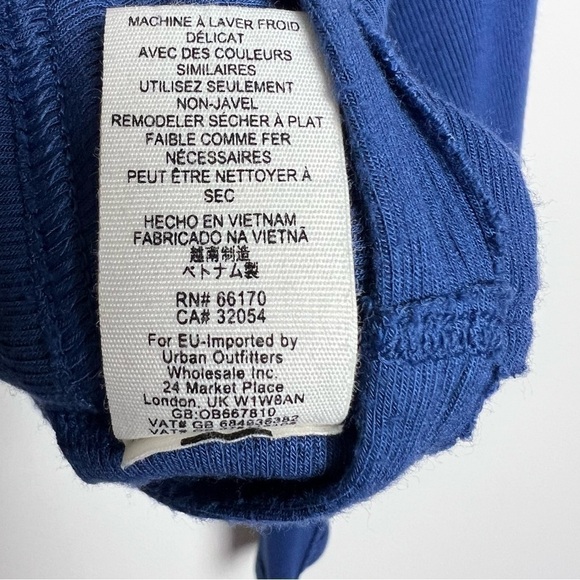 We The Free People Alameda Oversized Slouchy Super Soft Turtleneck Top Blue - Picture 16 of 16